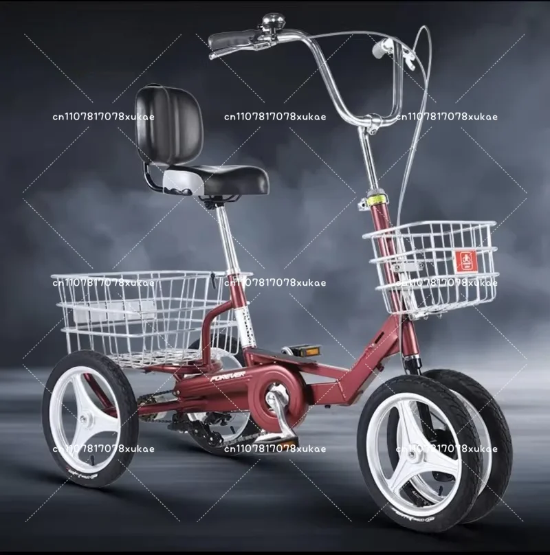 Tricycle Elderly Pedal Elderly Pedal Transportation Small Human-powered Bicycle Adult Cargo Bicycle