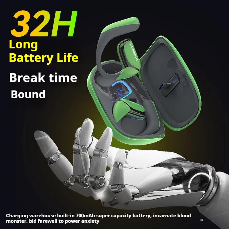 MONSTER Mission AC100 Wireless Earbuds Air Conduction Bluetooth Headphone ENC Double Mic Intelligent Call Noise Reduction Earbud