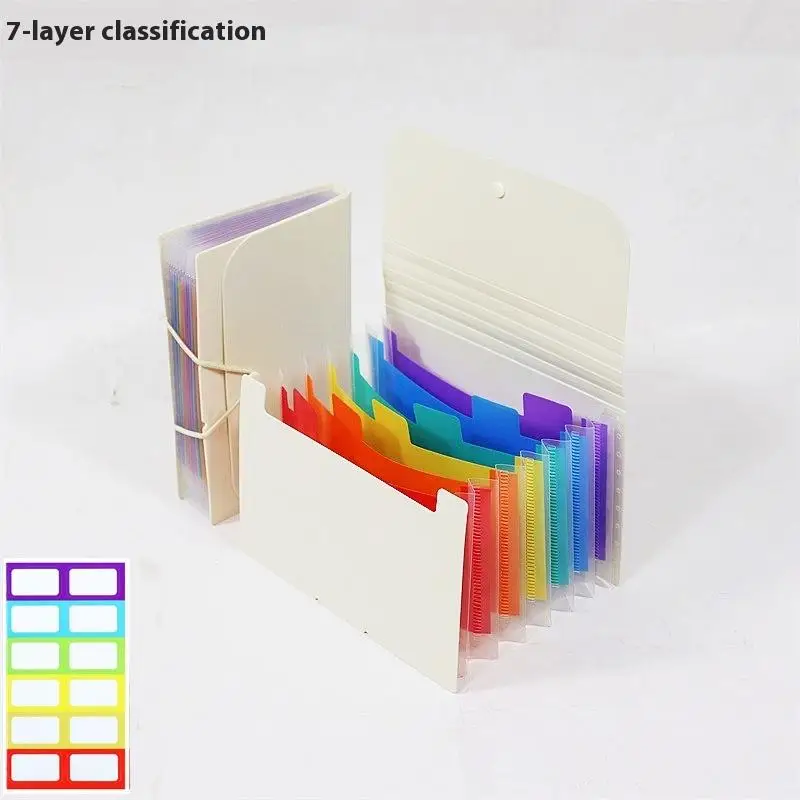 【O】A6 Organizador de Bolsas Retangulares para Placas de Estampagem de Unhas, com 7 Compartimentos, Armazenamento de Moldes Vazios, Estojo para Placas de Unhas