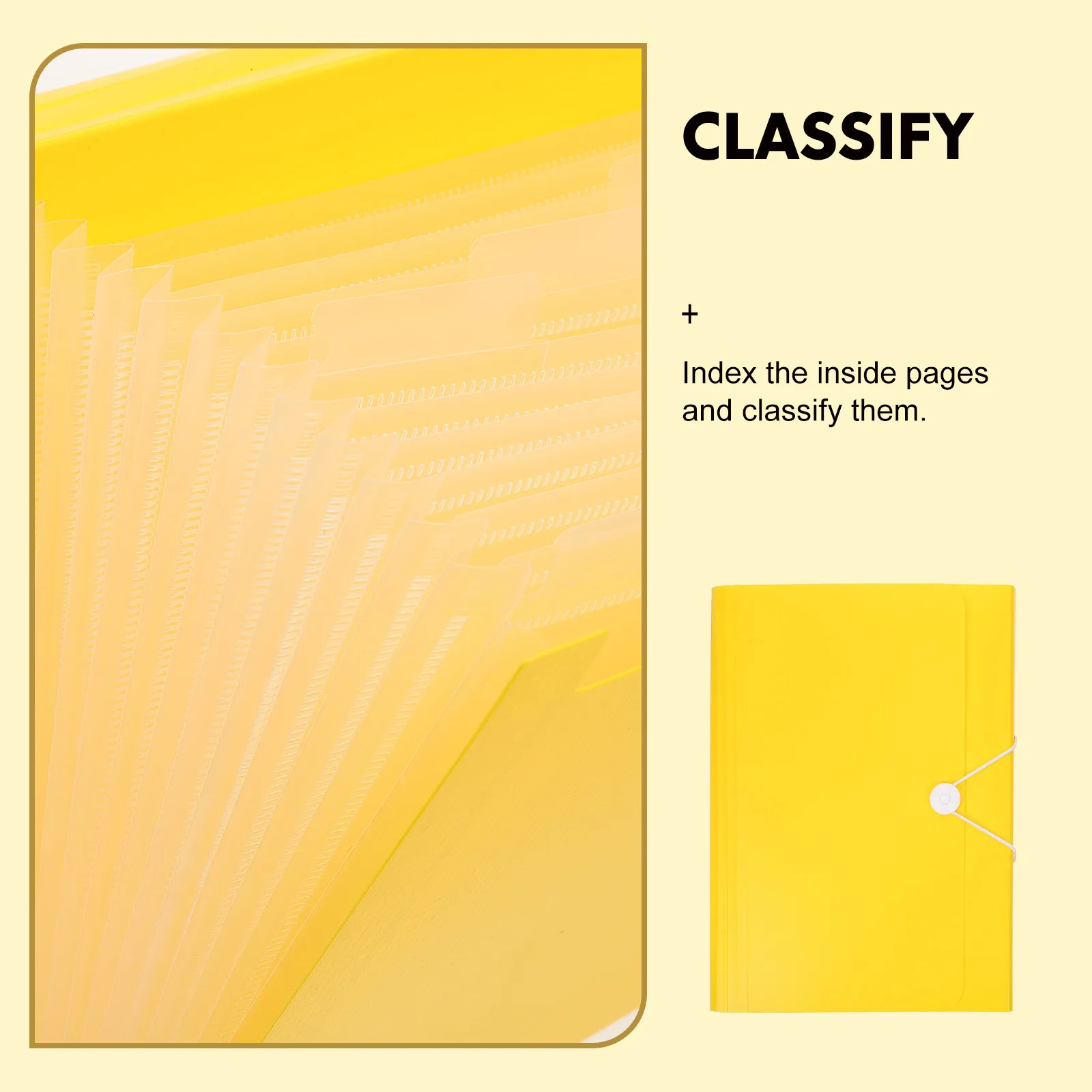 

Portable Accordion File Folder Plastic Document Organizer Paper Filing Folder Office Document Holder Organizer