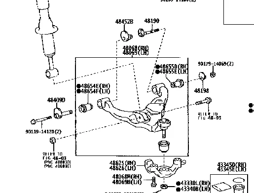 FOR TOYOTA LAND CRUISER Prado 4RUNNER Hilux Adjustable Front Toe Camber KIT OEM 48409-60020