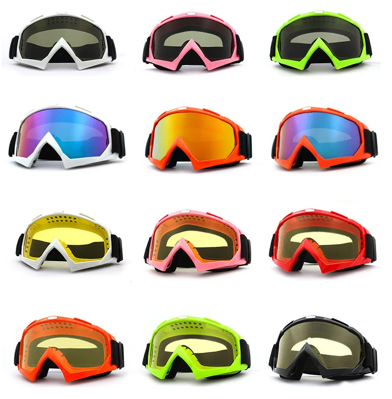 1Pc Winter Windproof Skiing Glasses Goggles Outdoor Sports Eyewear Glasses Ski Dustproof Hiking Cycling Lens Frame Sunglasses