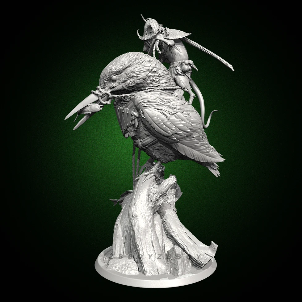 Overall heights 100mm 150mm Resin model kits colorless and self-assembled TD-7553/3D
