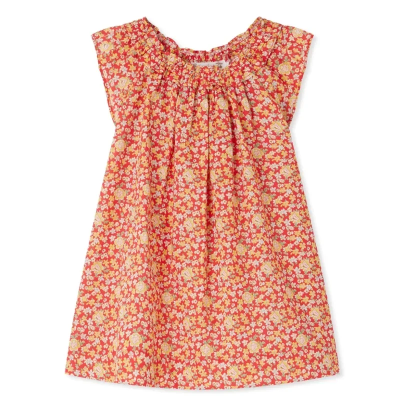 Pre-sale(ship March) 2025 BP Autumn Floral Dress Girl Printed Shirts & Skirt Suit Toddler Girls Clothes Birthday Party Dress
