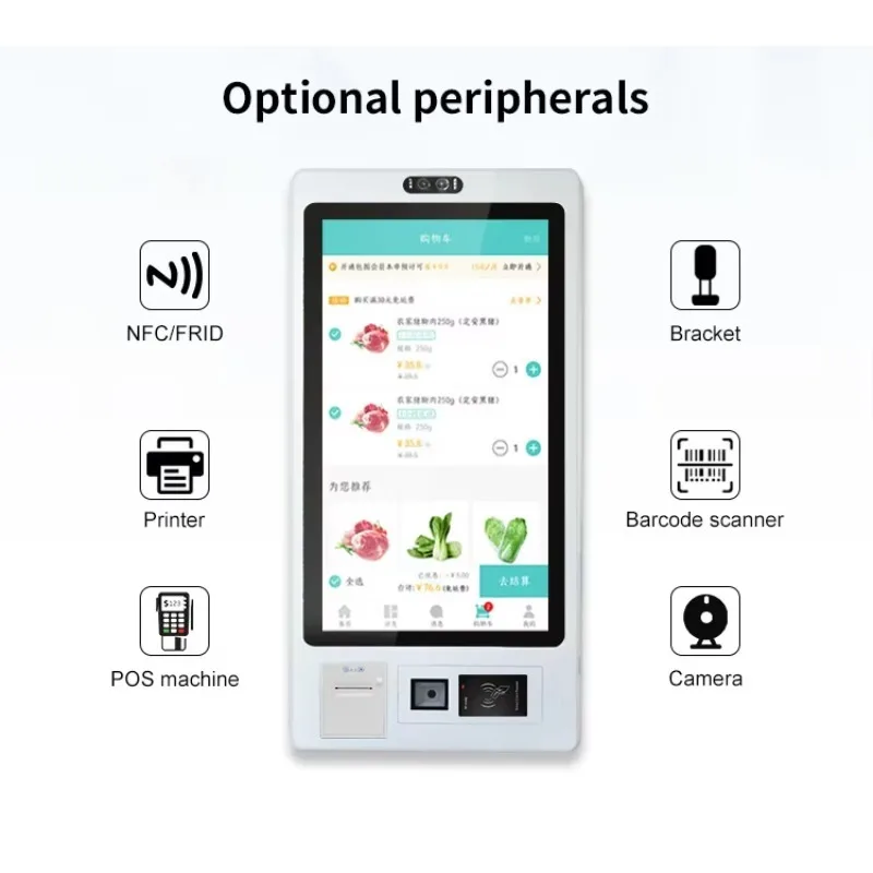 Self Ordering Touch Screen Kiosk Machine Pos Terminal Self Service Kiosk for Restaurant  Payment Kiosks
