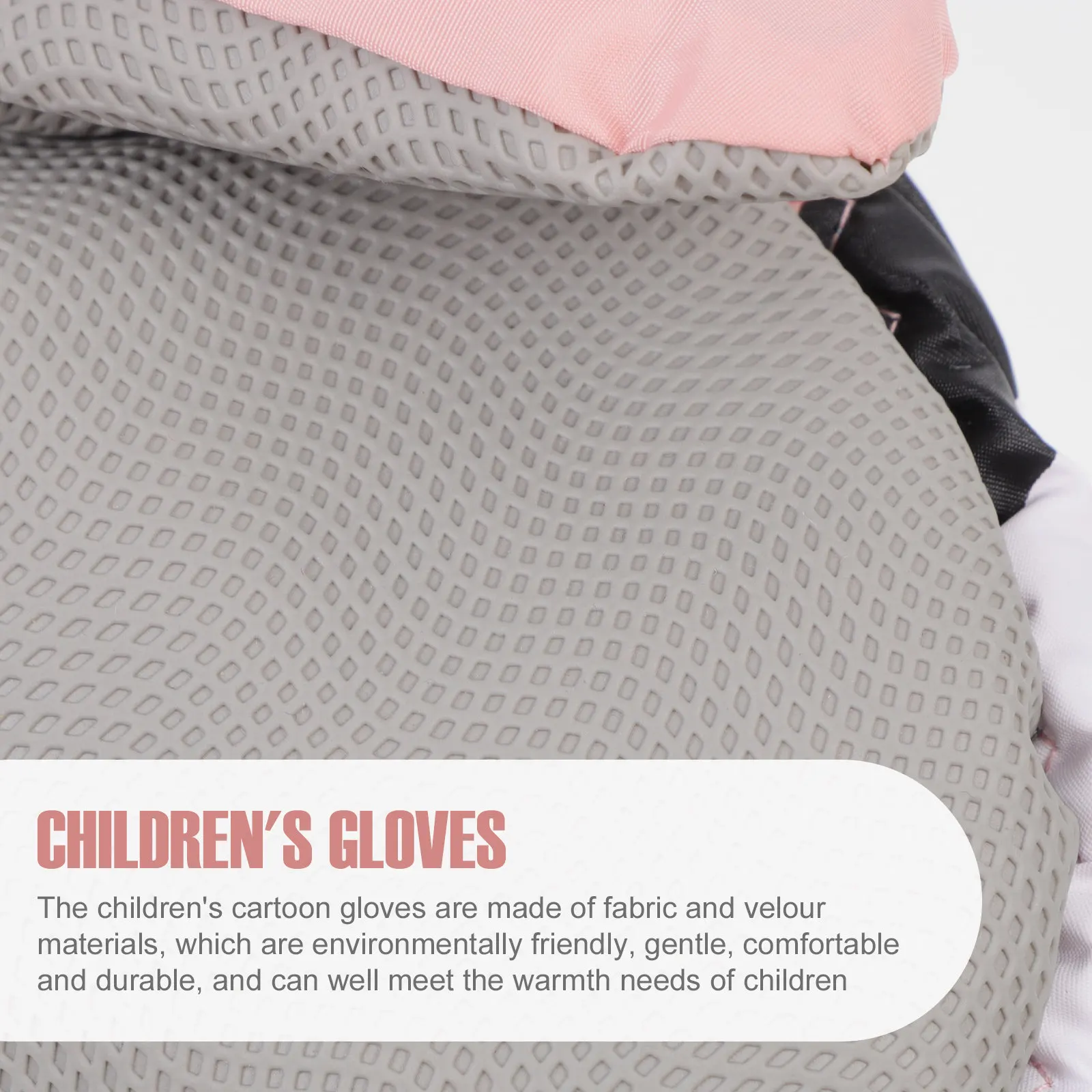 

1Pair Children's Cartoon Ski Gloves Warm Waterproof Winter Mitten for Girls Boys Soft Comfortable Long-Lasting Universal Size