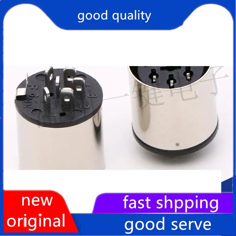 10pcs original new DSCT-6-07m large keyboard plug S terminal 6-pin MIDI six core DIN socket female
