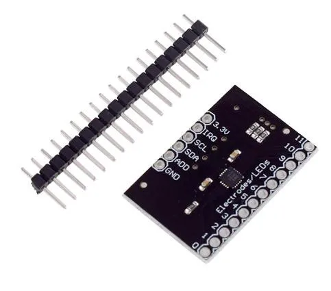 MPR121Breakout V12 Capacitive Touch Sensor Controller Module I2C Interface Keyboard Development Board for Arduino W/ Driving Pin