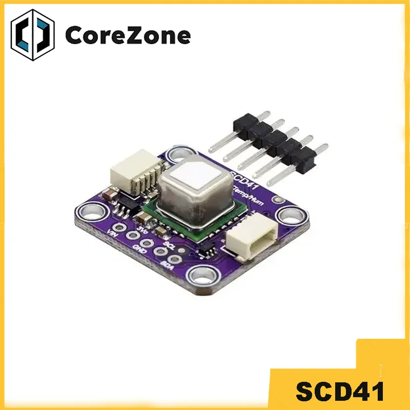 

Датчик температуры и влажности I2C SCD41 True CO2 для Qwiic