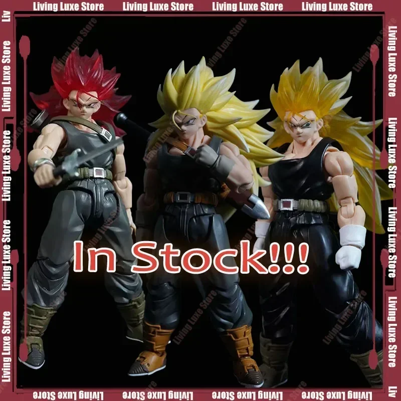 [IN STOCK] NEW SSS Studio Dragon Bdz S.H.F Figuarts SHF Dragon Son Trunks Ssj3 Super Saiyan 3 Anime Action Figure Toy Model Gift