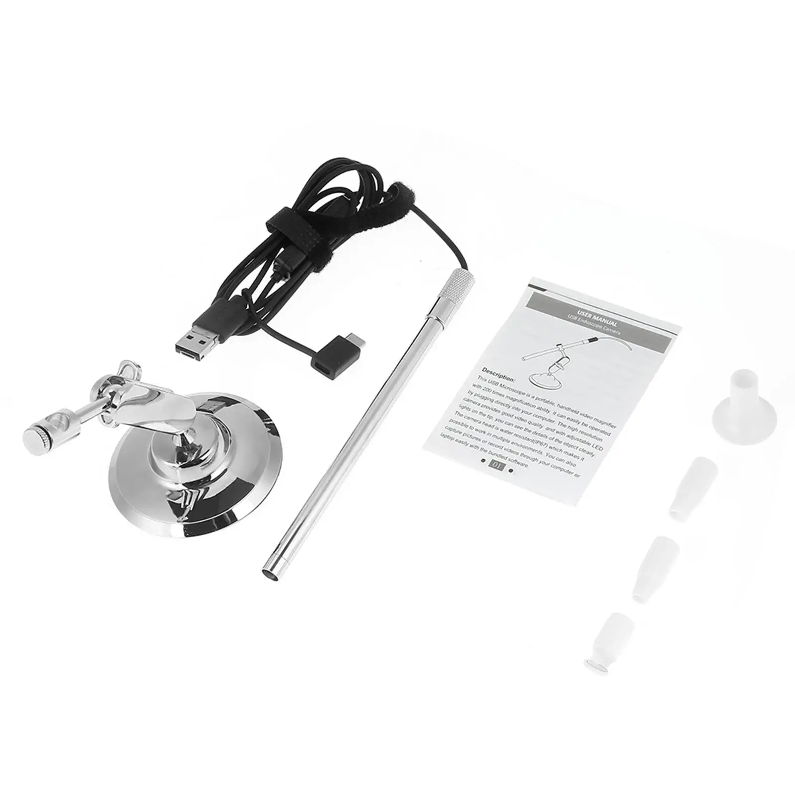 

200X Microscope 1080P USB Camera 8 Light Portable Video Inspection Microscope for computer Smartphones