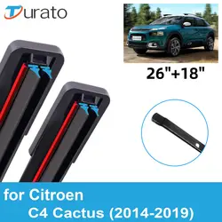 2PCS Car Wiper Blades for 2014-2019 Citroen C4 Cactus Front Windscreen Windshield Double Rubber Car Accessories 2017 2018 2019