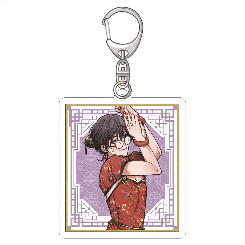 Anime ”Yarichin☆Bitch-bu“ 6CM Acrylic Keychain - Ayato Yuri & Yui Tamura Character Backpack Accessory Holiday Gift