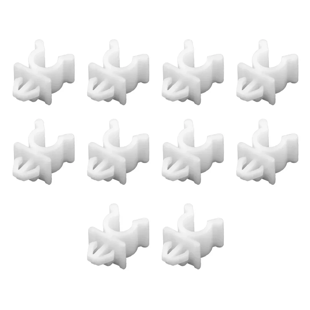 10pcs White Bonnet Hood Rod Holder Clips Set For Nissan 240SX 1989-1994 For Nissan Frontier 1998-2004 For Nissan Navara D22