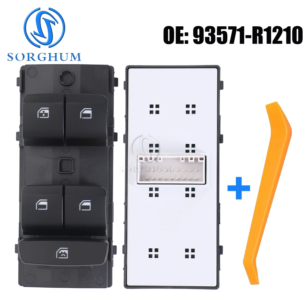 

SORGHUM Master Electric Power Window Switch Button Regulator 93571-R1210 93571R12104X For Hyundai HB20 2019 2020 2021 2022 2023