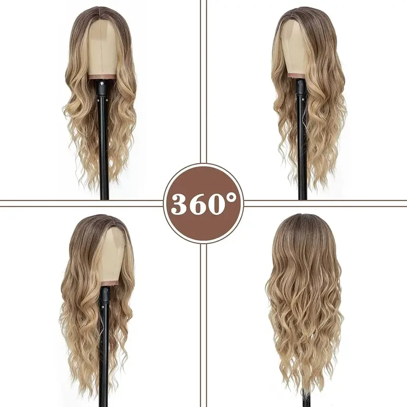 On Clearance Smell Part Small Cosplay Ombre Blonde Women's Wigs Curly Wig Glueless Pink Black Purple Wig Ladies Synthetic