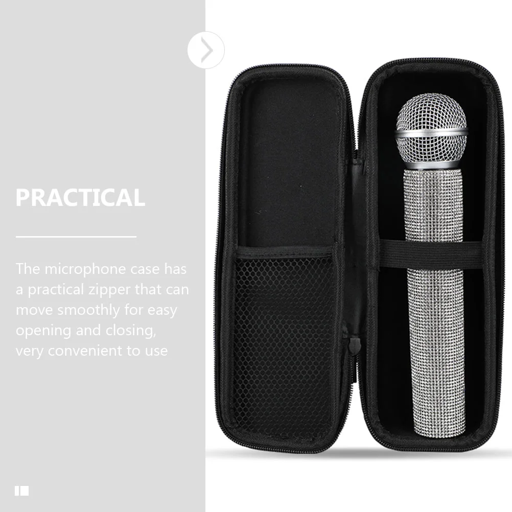 Microphone Storage Bag Case Pouch for Travel Wireless Microphones Audio Protective Holder Lightweight