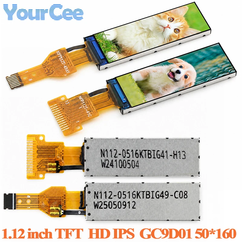1.12 Inch TFT Display HD IPS Full Color LCD Screen 1.12