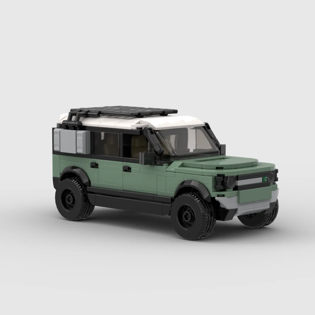 MOC 453pcs Defender 110 P400 Style Off Road SUV 8 Stud Wide Small Bricks Building Blocks Model Assembly Toy Gift