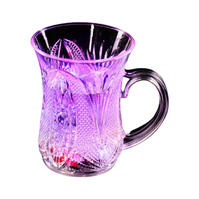 

Multifuntional Cup Changing Color Cups LED Glowing Cups Glowing Drinkware Colorful Tumblers for Home Offices Use