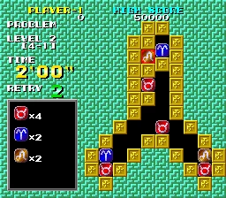 HU-CARD เครื่องยนต์พีซี16บิต: puzznic (เวอร์ชั่นญี่ปุ่น!!)