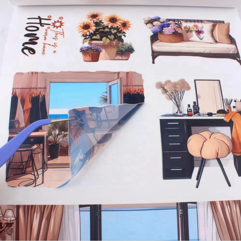 หนังสือสติกเกอร์วารสารเวลาว่างสําหรับอุปกรณ์ขยะ Journaling, 20 Pe-Cut PET, เทป Washi และสติกเกอร์กระดาษหัตถกรรม