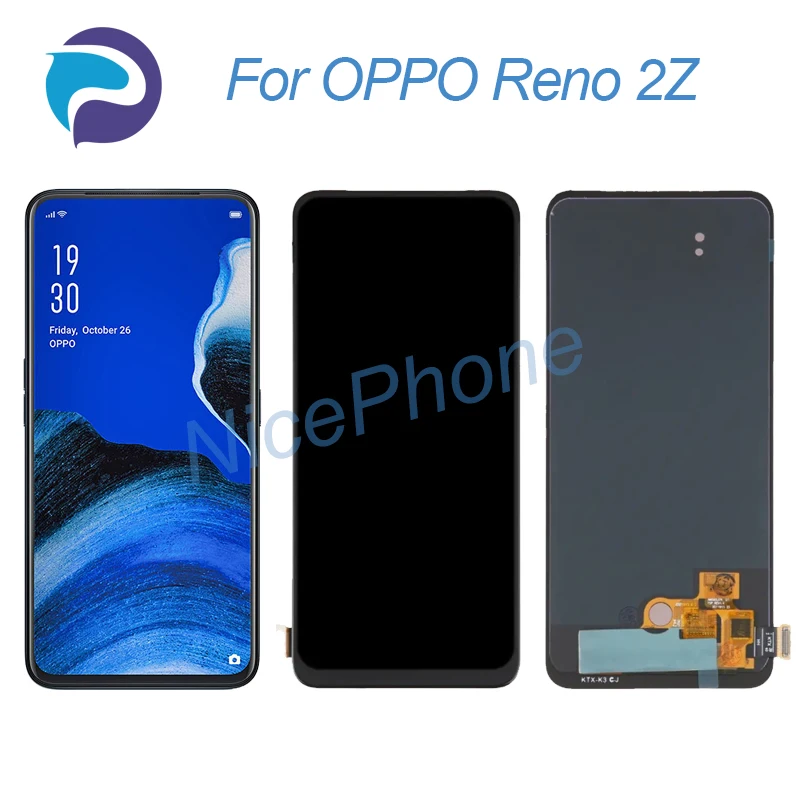 

For OPPO Reno 2Z LCD Display Touch Screen Digitizer Assembly PCKM70, PCKT00, PCKM00, CPH1945, CPH1951, PCKM80 Reno 2Z Screen