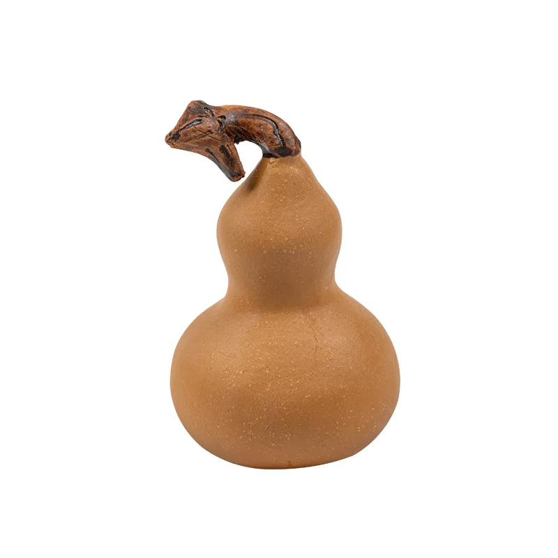 

Purple sand gourd tea pet home decoration creative handmade ceramics can raise tea play accessories hand play