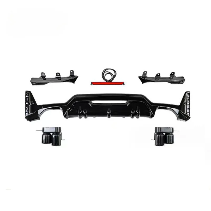 

Suitable for BMW New 3 Series Late Model Rear Lip G20 G28 LCI Modified with Lights Rear Lip Black Warrior Rear Spoiler Surround