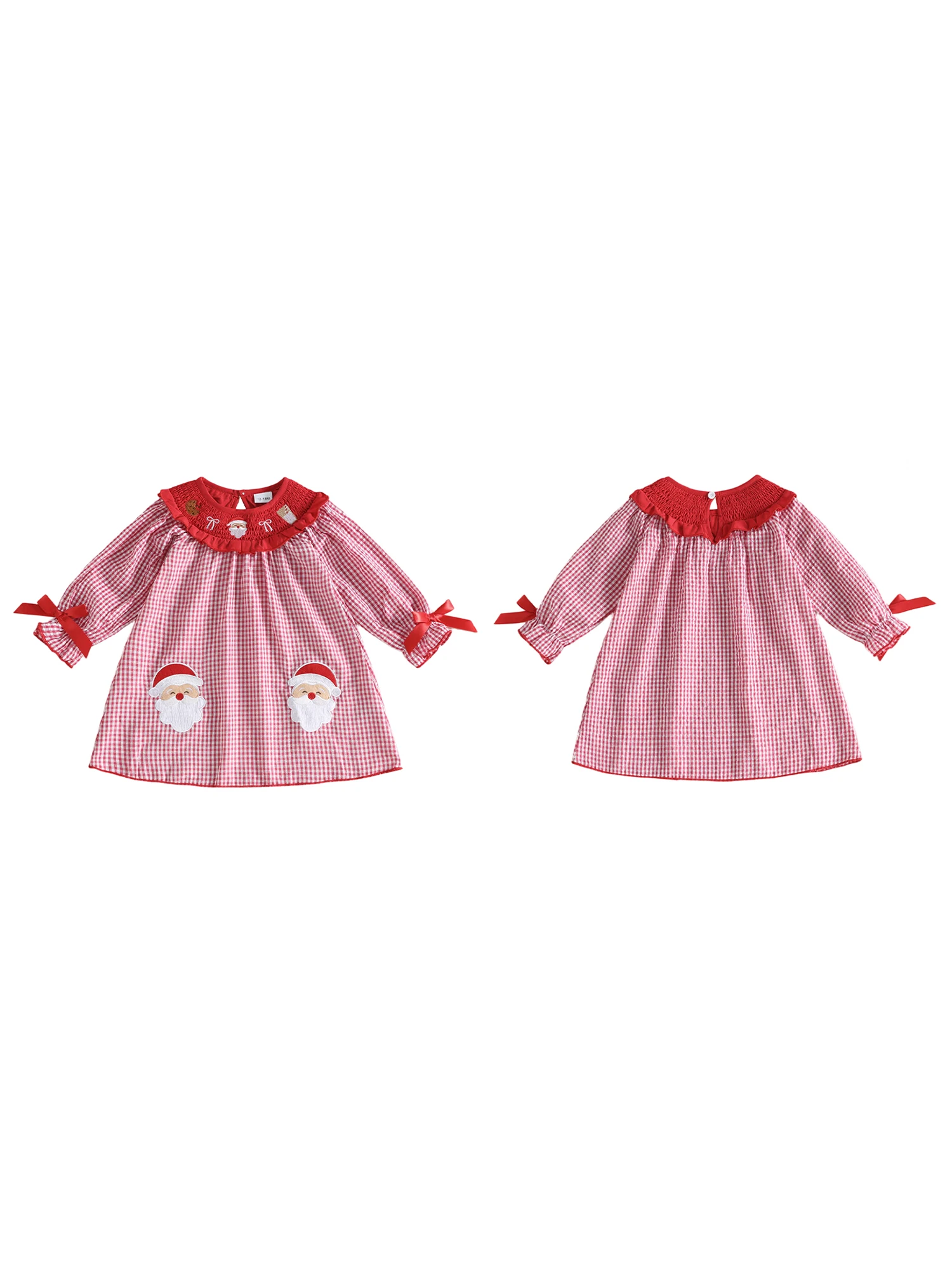 Long Sleeve Cape Dress Long Dress Christmas-Dress Sleeve Collar-Santa-Embroidery Dress-Long-Sleeve Premium Long Sleeve Cape