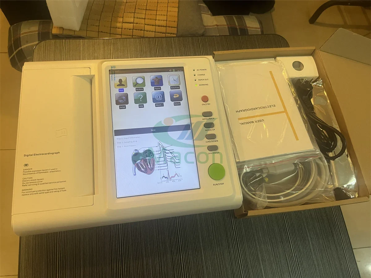 ECG-12 High quality  channel  lead  machine for hospital