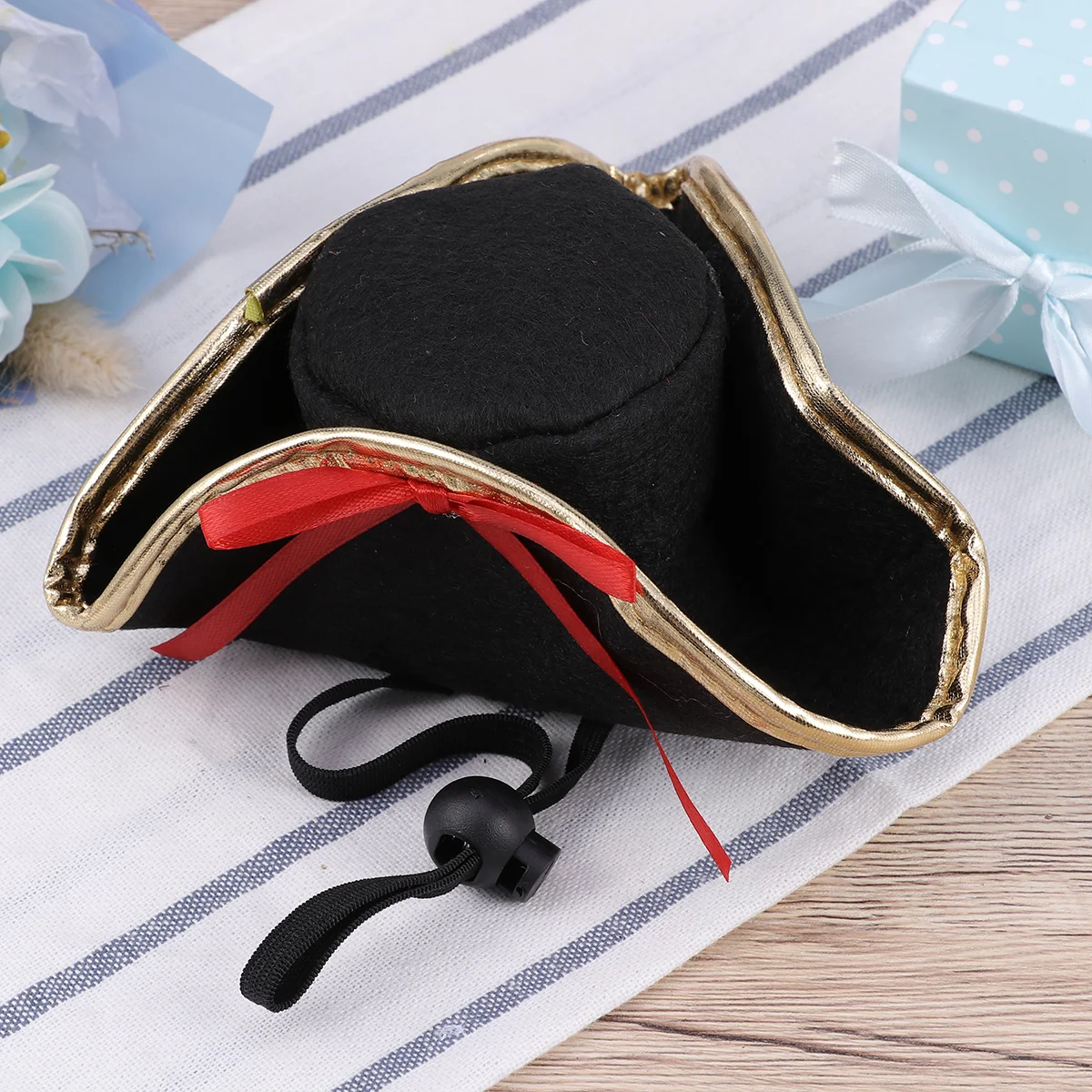 Pet Head Cap Funny Captain Halloween Hat Fancy Headgear for Puppy Dog Cat Party Dress Up Costume Accessories Photo Props