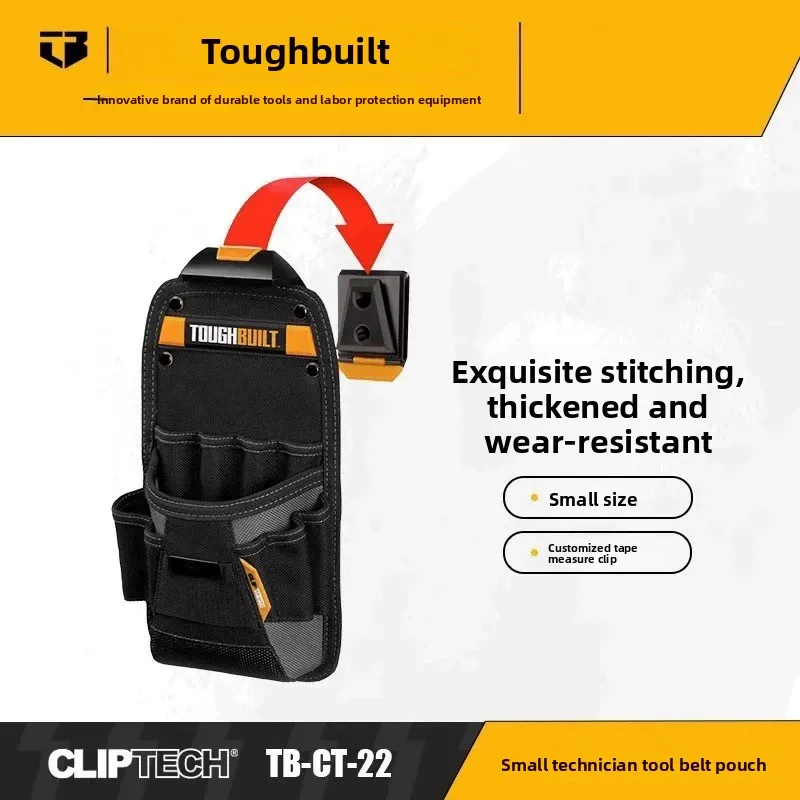 TOUGHBUILT Professionele gereedschapsriem voor elektricien en technicus, volledige serie duurzame zakjes, werkriem met zakken