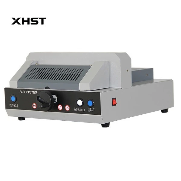 

Электрическая бумагорезательная машина 320В+ с ручной подачей бумаги для точной резки