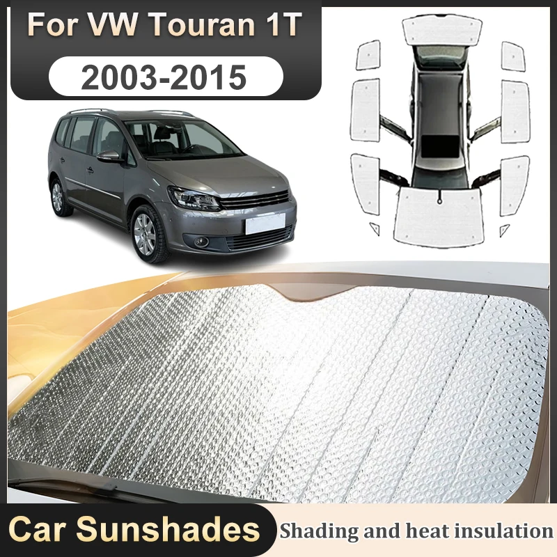 

Car Coverage Sunshade For Volkswagen Touran 2012 Accessorie VW 1T 2003-2015 Window Sunshade Covers Full Sun Visor Car Accessorie