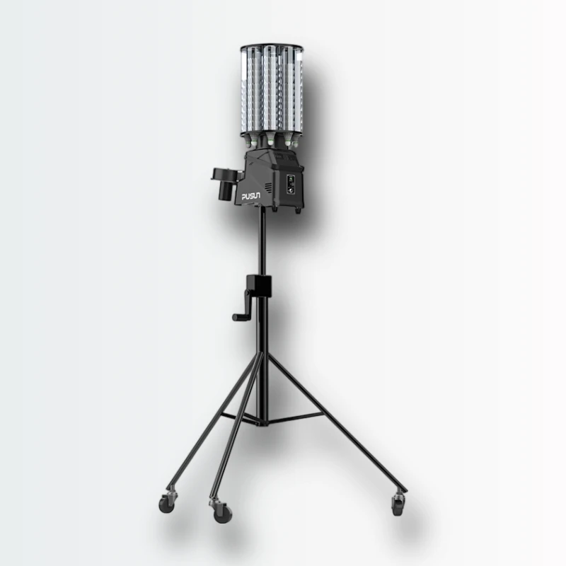 

PUSUN PB 6001 Pro High Performance Badminton Machine 180 Shuttle Capacity 20 140 km h Max 12 Meter Range