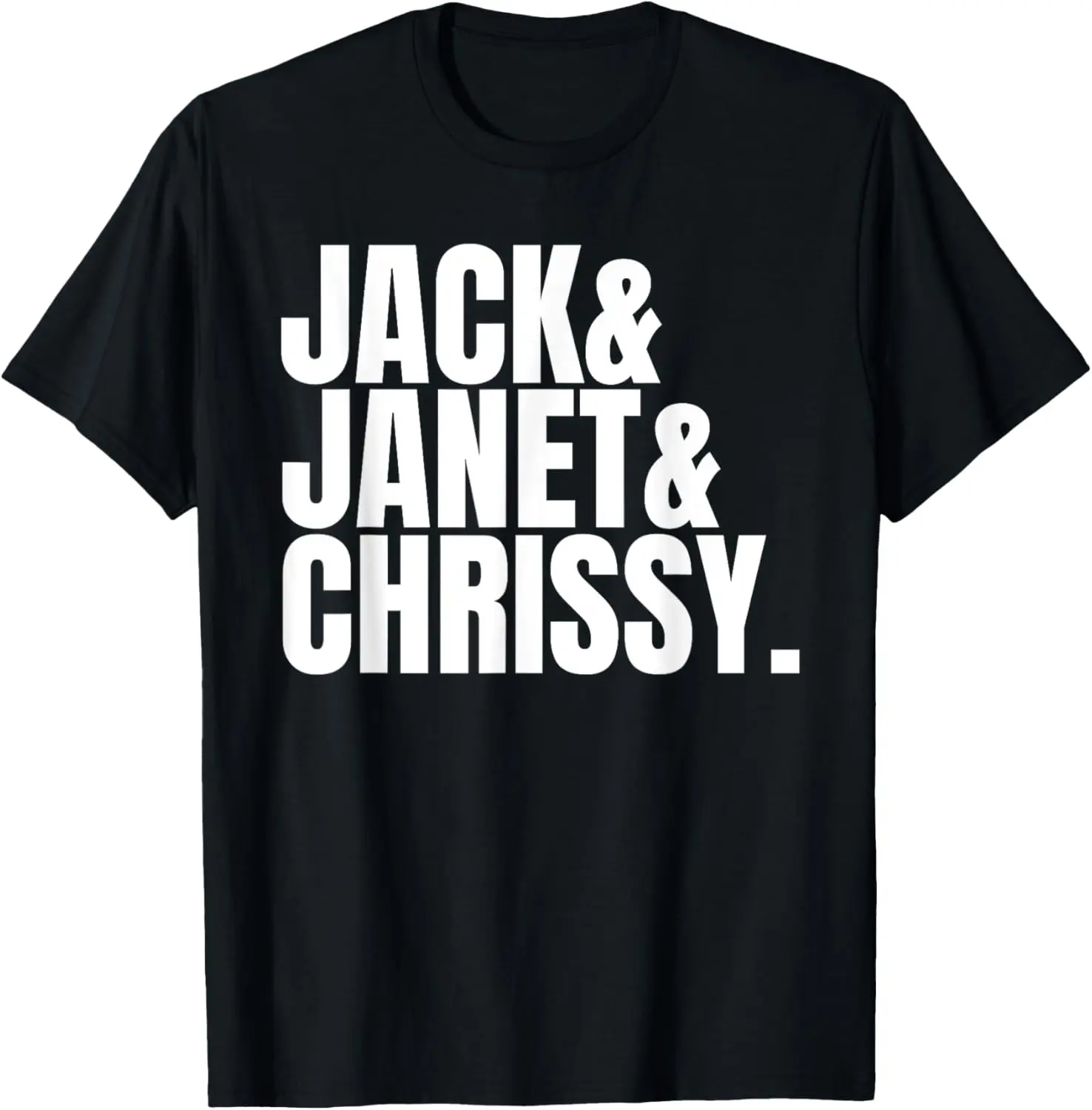 Best Friends Like Jack Janet Chrissy 70s Vintage TV fan T-Shirt