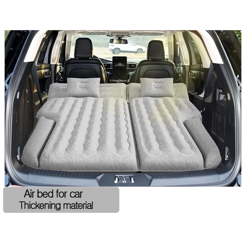 Car Outdoor camping Car Inflatable PVC single double flocking car mattress travel SUV trunk Travel bed