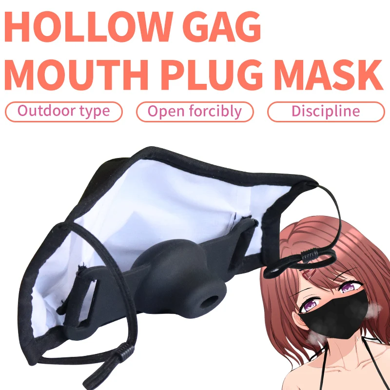 Dildo/Ring Gag In Mouth Bdsm Restraints Sex Mask/Games/Toys For Couple/Men/Women/Adult Cosplay Masks Sexy Bondage Equipment