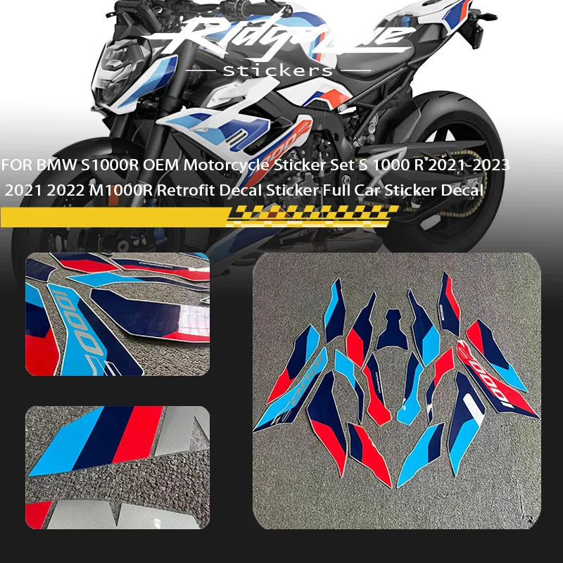 

FOR BMW S1000R OEM Motorcycle Sticker Set S 1000 R 2021-2023 2021 2022 M1000R Retrofit Decal Sticker Full Car Sticker Decal