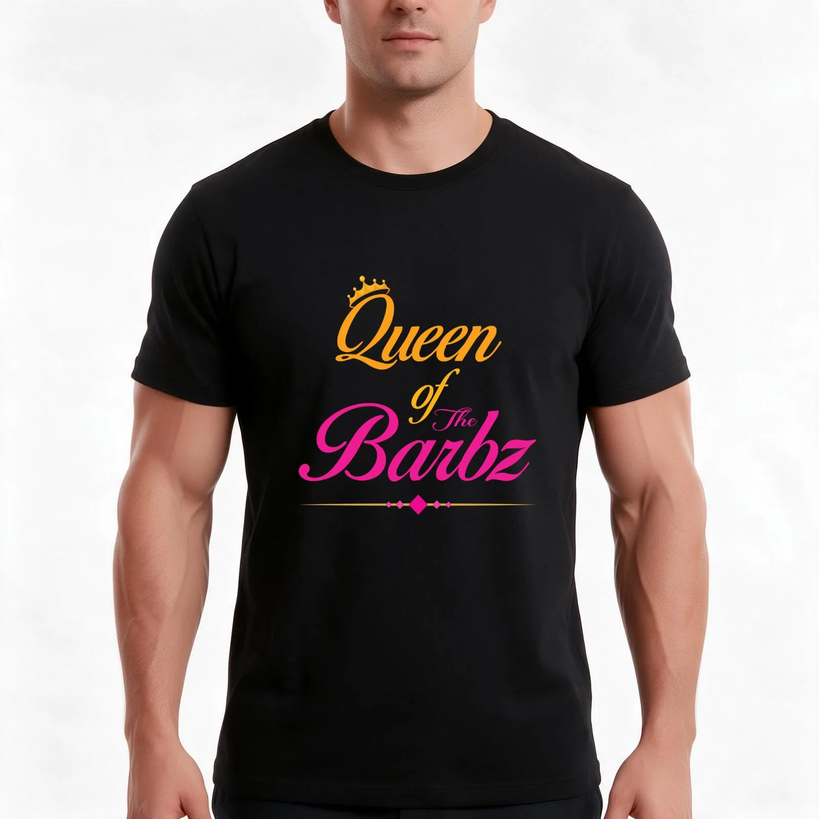 Queen Of The Barbz Nicki Barbz Queen Back the Barbs T-Shirt, Summer Casual Cotton Tee, Oversized Streetwear Tops, 100% Cotton