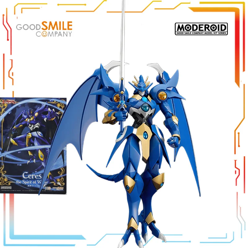 Rambut Lurus Asli GSC Original MODEROID Series Magic Knight Anime Action Assembly Model Mainan Model Ornamen Hadiah untuk Anak Laki-Laki