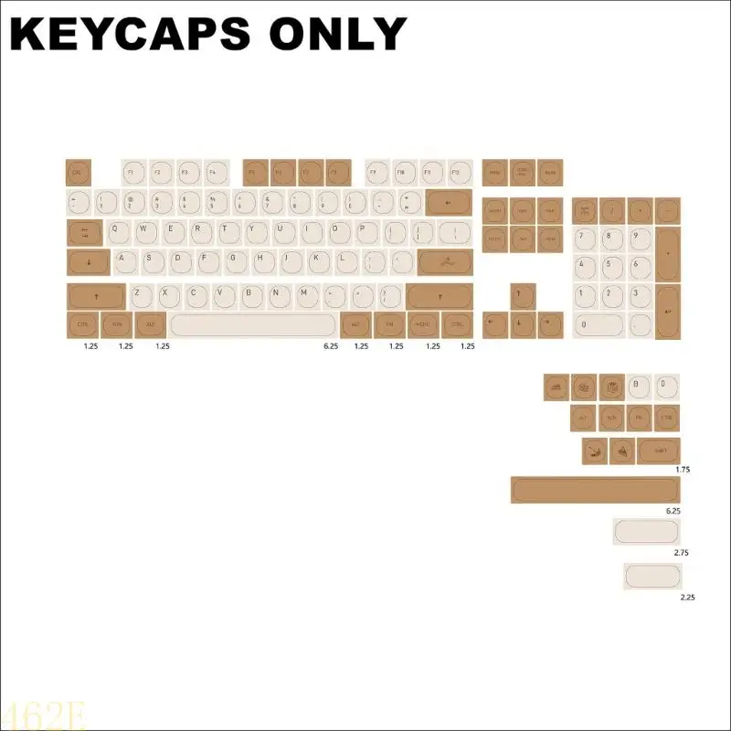 

119Keys MAProfile Tiramisu Keycap for Mechanical Keyboards PBT DyeSubbed KeyCaps for Keyboards Switches