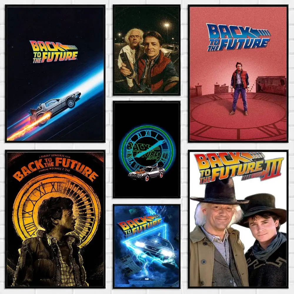 Back to the Future Poster Versatile HD Waterproof Wall Art Self-Adhesive Decor for Any Space Ideal Gift