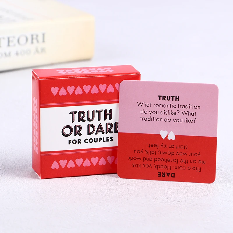 51PCS/Box Mini Small Size Truth Or Dare For Couples Cards Games Lovers Board Game Supply English Version