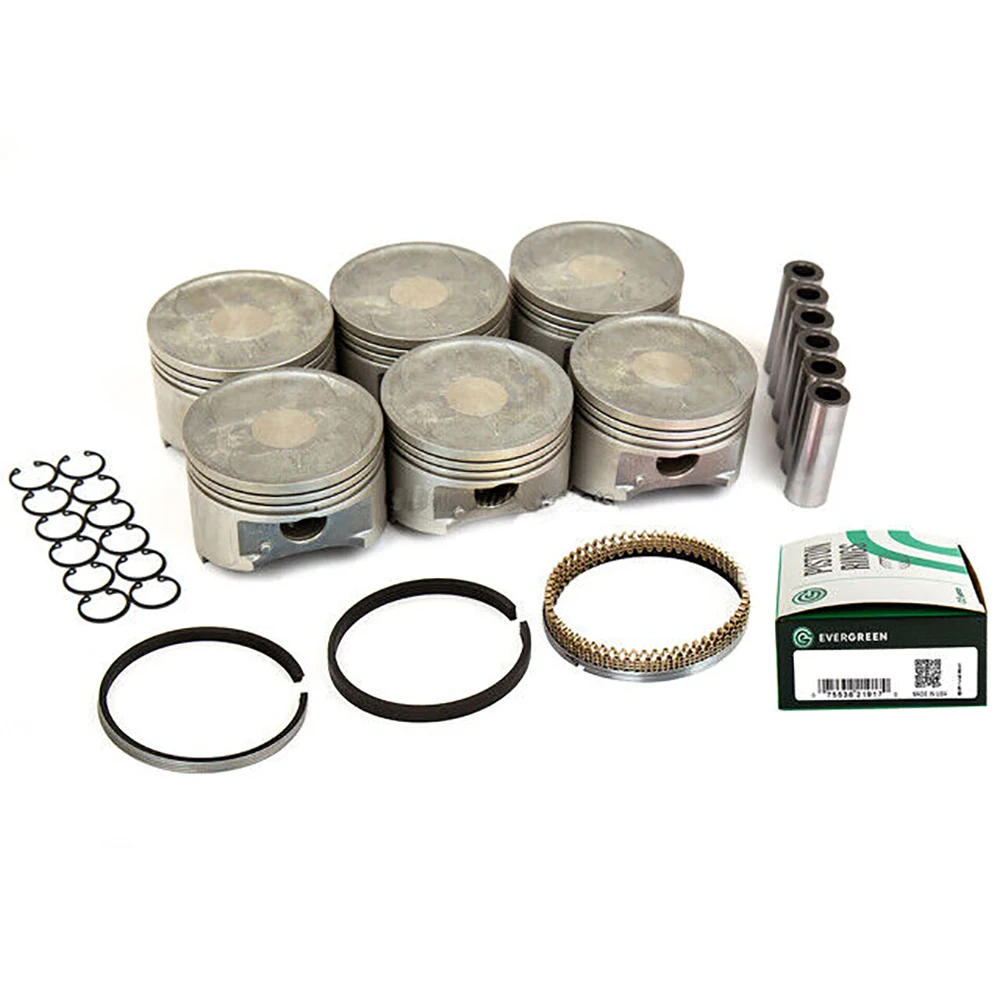 6PCS Engine Pistons For  2001-2002 Mitsubishi Montero 3.5L SOHC 6G74 MD308276 Car Engine Replacement Parts