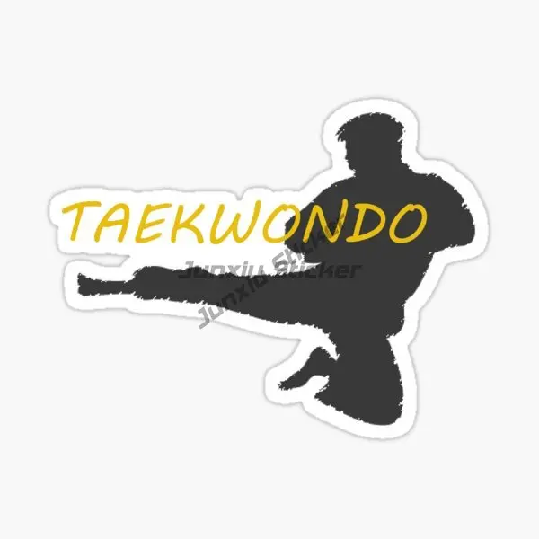 

Taekwondo Combat Creative PVC Car Stickers for Laptop Water Bottle Decal