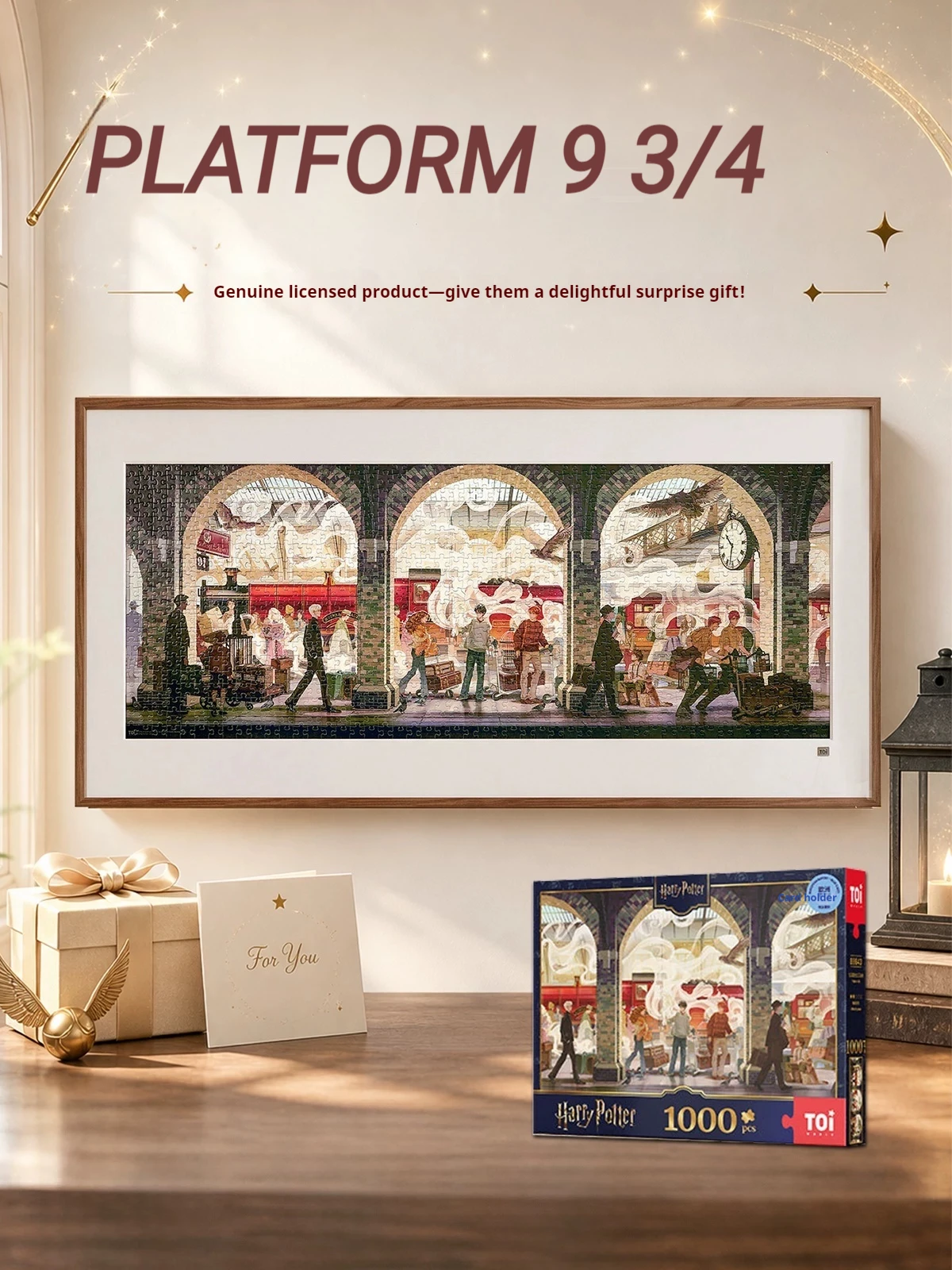 Rompecabezas de 1000 piezas de la plataforma 9-3/4 de Harry Potter, edición oficial, para adultos, para ensamblar, decoración del hogar, juguete artesanal de colección.