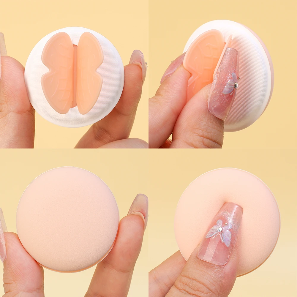 Mini Cotton Candy Puff Bow Knot Air Cushion Liquid Foundation Makeup Sponge Puffs Dry Wet Puff Cosmetic Applicator Makeup Tools