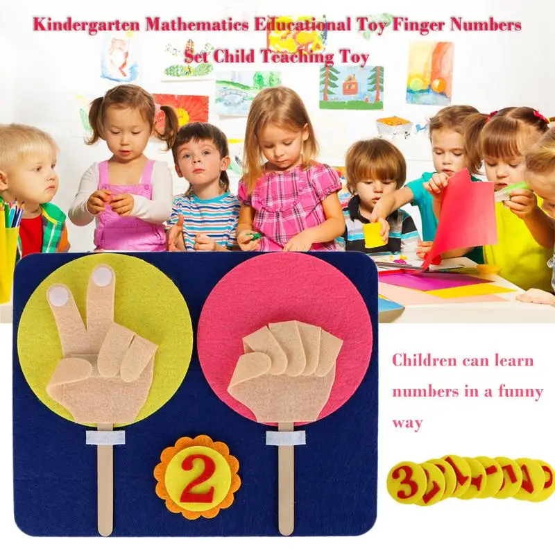 Kindergarten Mathematics Educational Toy Finger Numbers Set Child Teaching Toy